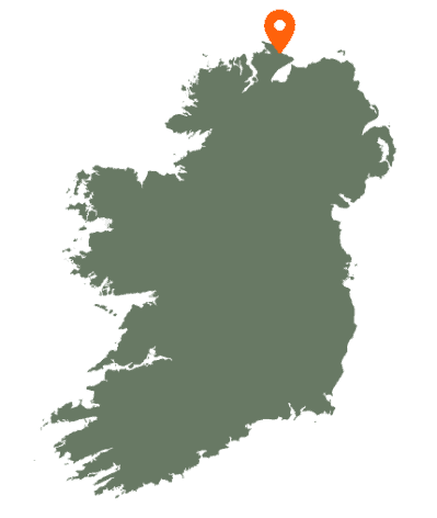 Culdaff Beach Map